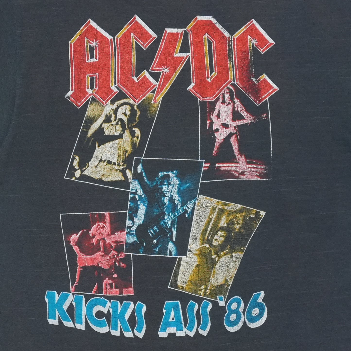 1986 ACDC Who Made Who Tour Shirt Detail