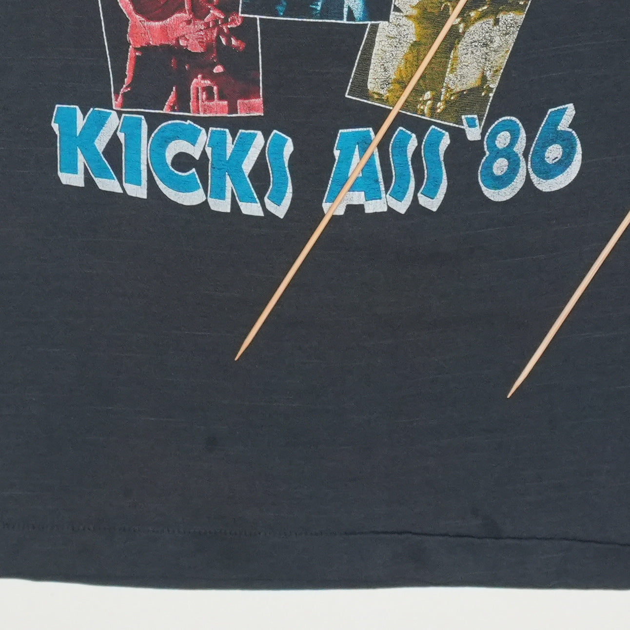 1986 ACDC Who Made Who Tour Shirt Detail