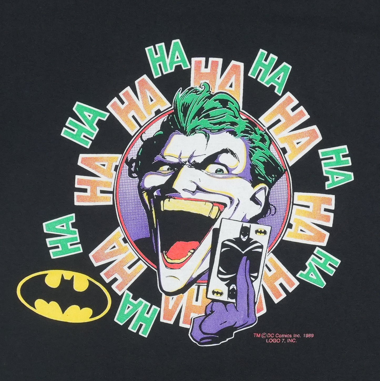 1989 Batman Joker DC Comics Shirt Detail