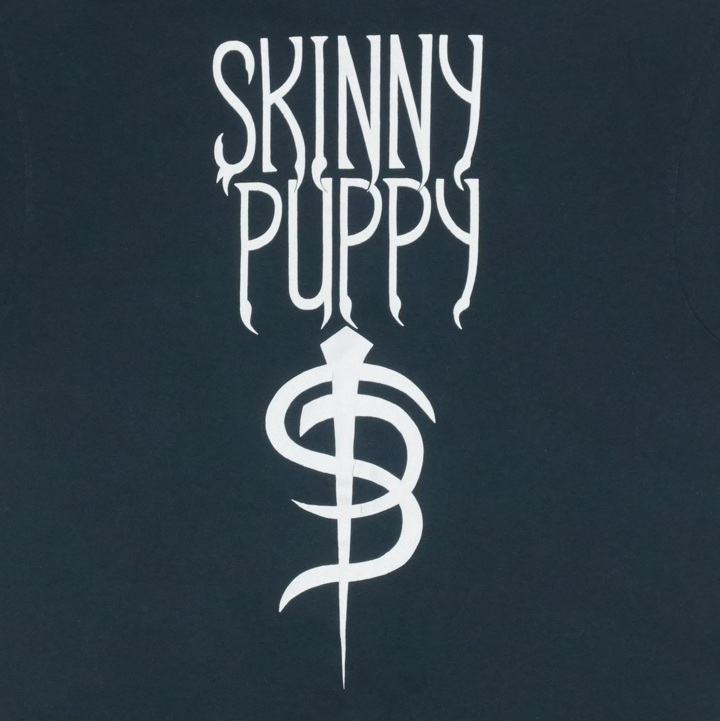 1990s Skinny Puppy Cross Shirt Detail