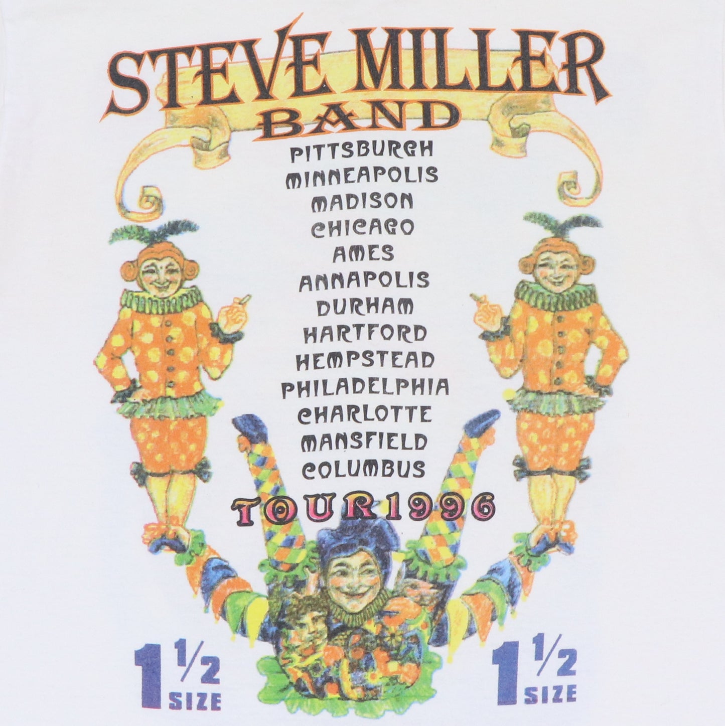 1996 Steve Miller Summer Tour Shirt