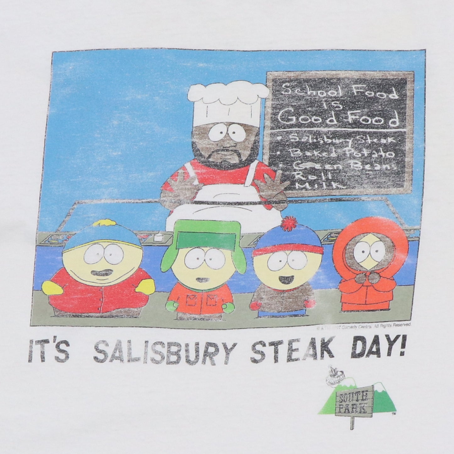 1997 South Park Salisbury Steak Day Shirt
