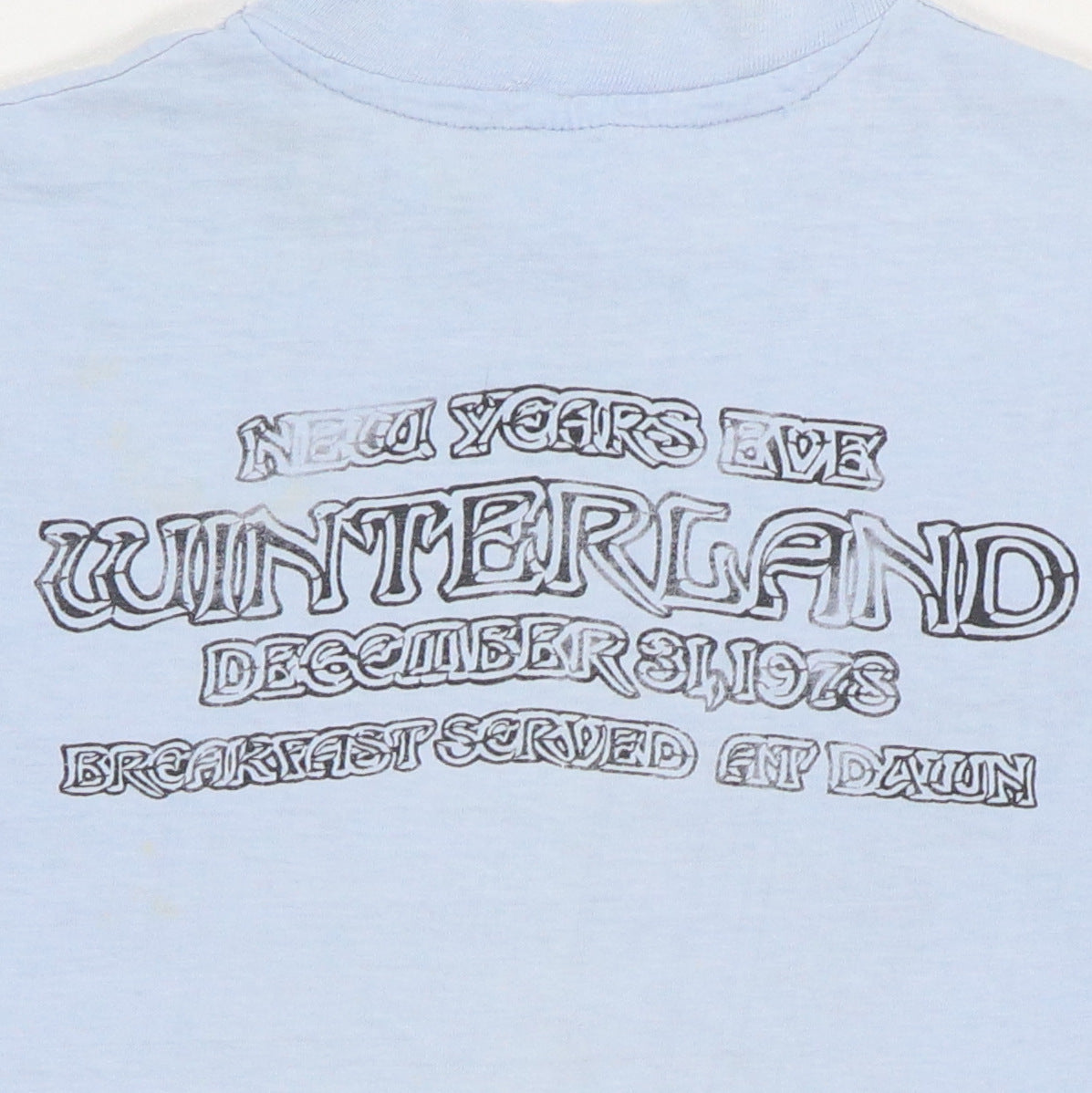 1978 Grateful Dead Winterland NYE Concert Shirt
