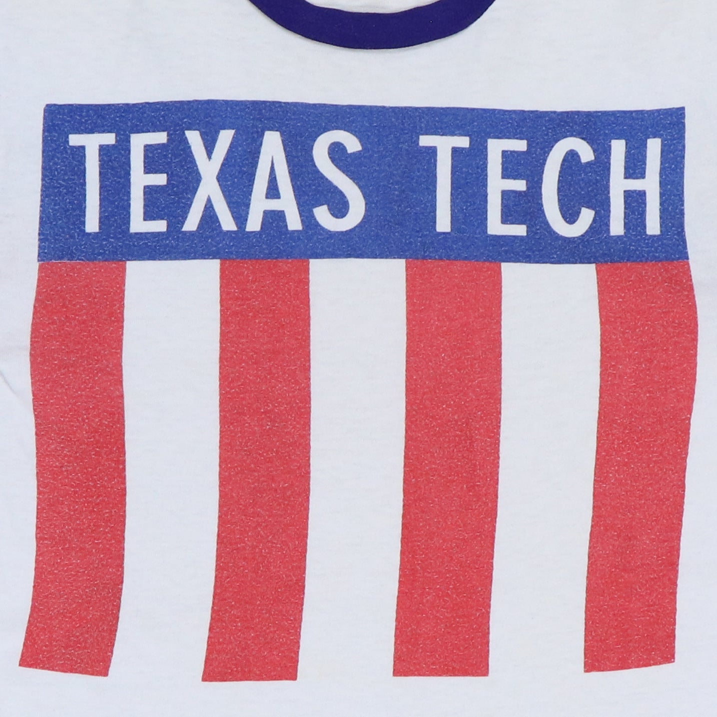 1970s Texas Tech Champion Blue Bar Shirt