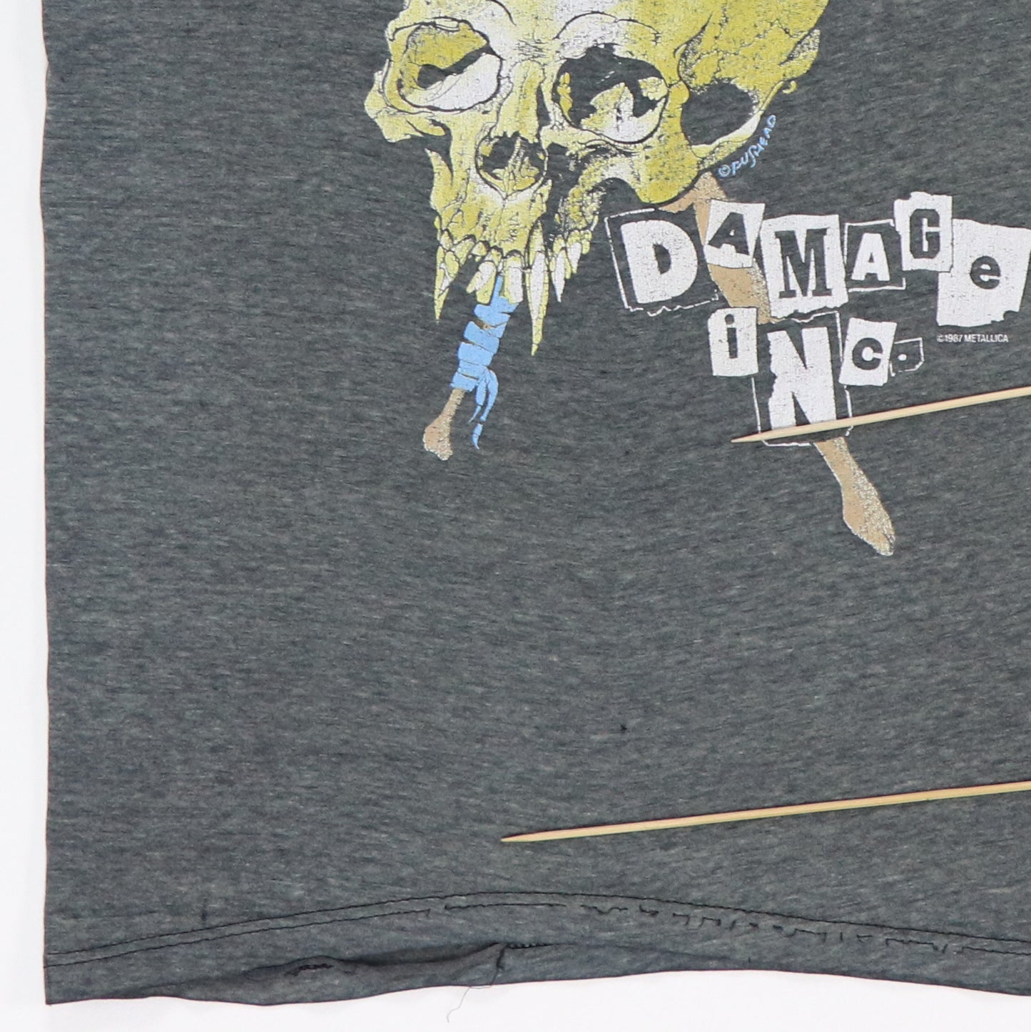 1987 Metallica Damage Inc Tour Shirt