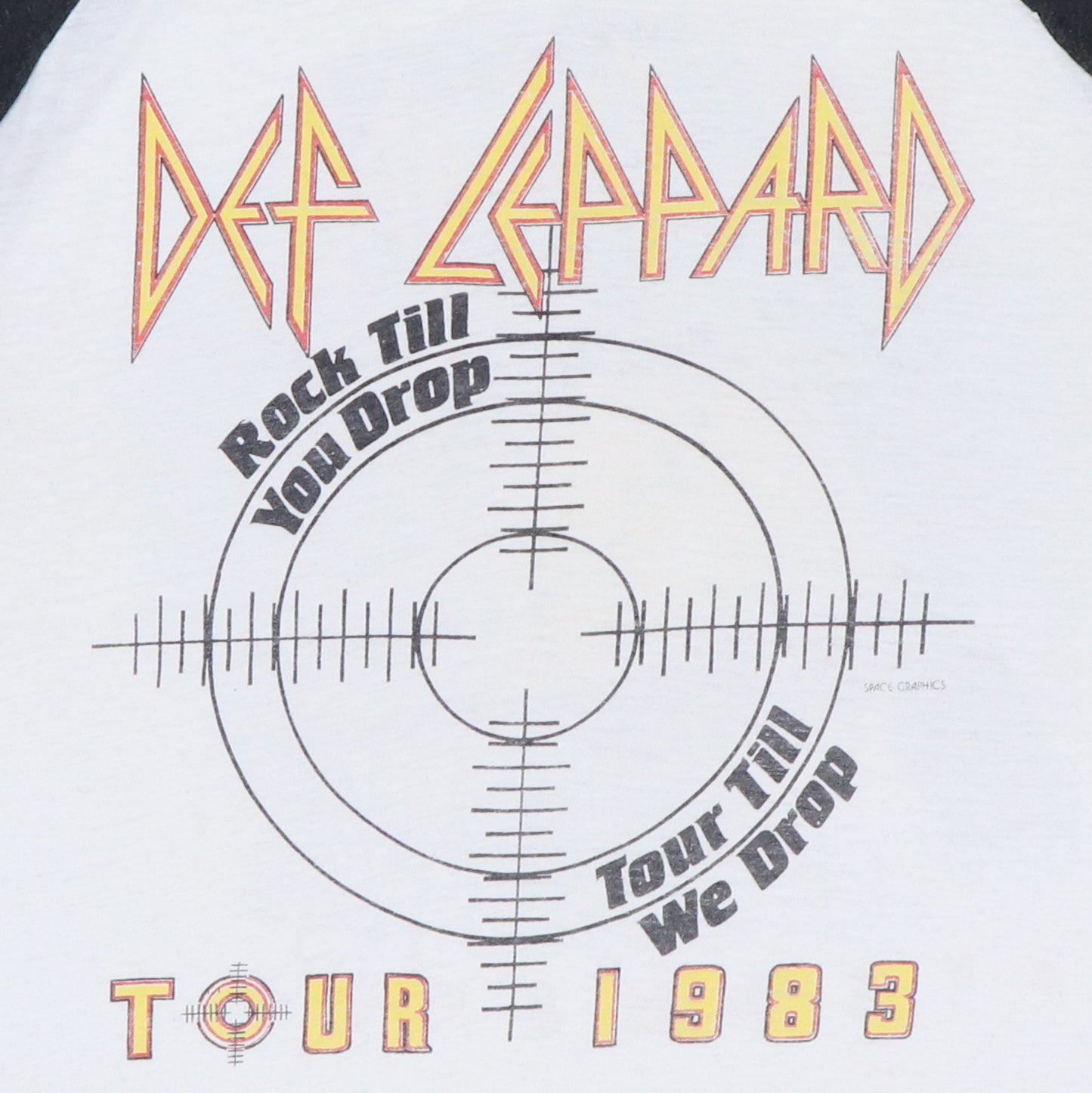 1984 Def Leppard Pyromania Tour Jersey Shirt