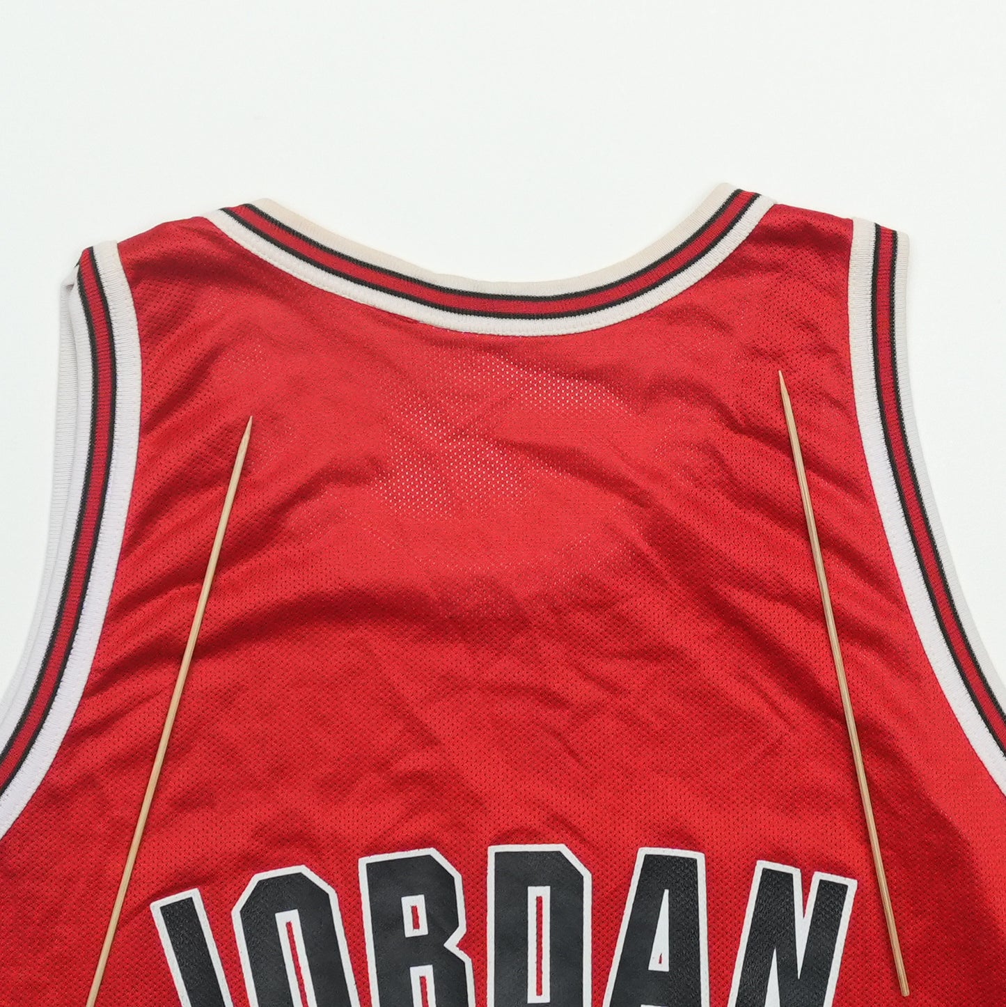 1990s Chicago Bulls Michael Jordan Champion Jersey Detail 5