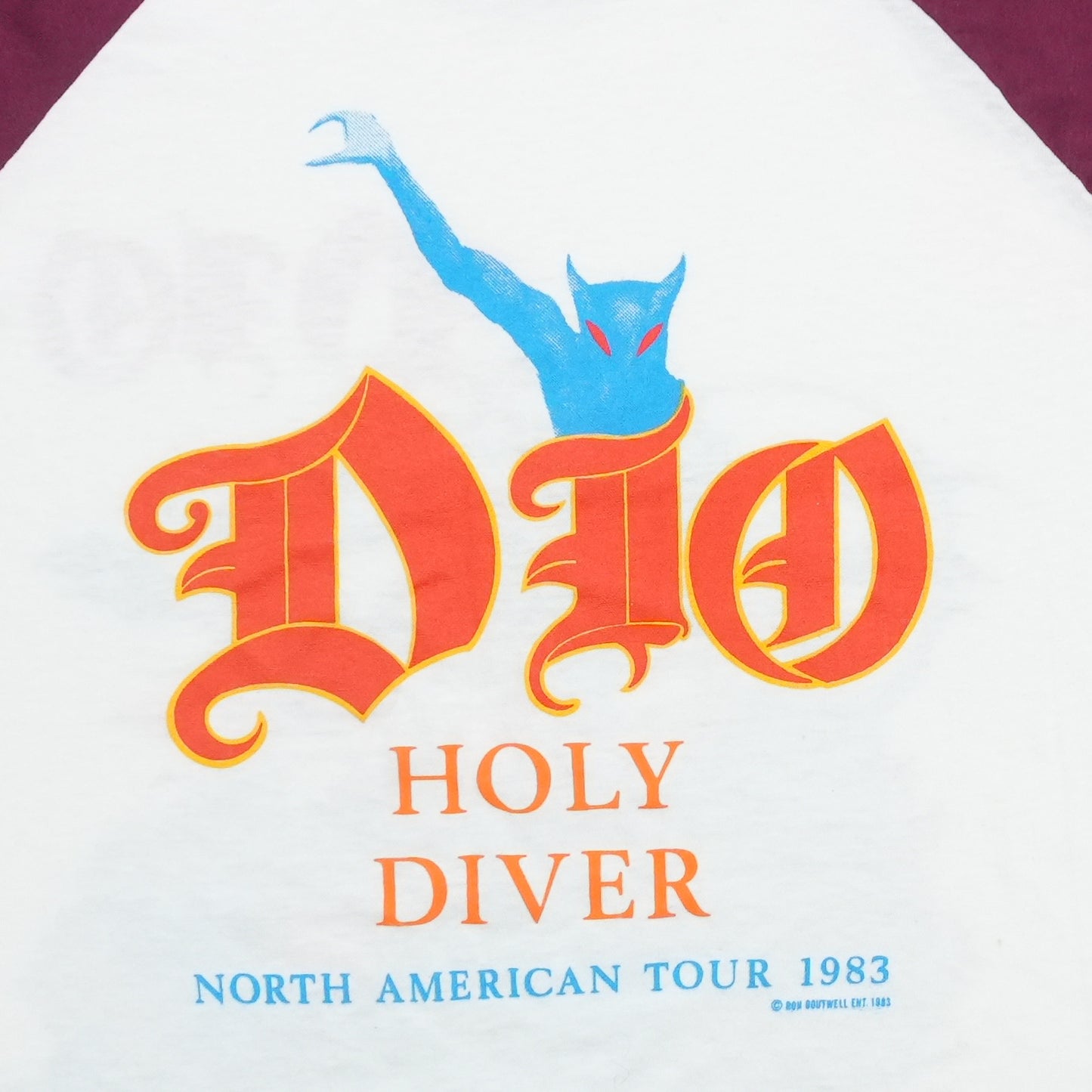 1983 Dio Holy Diver Tour Jersey Shirt Detail 4