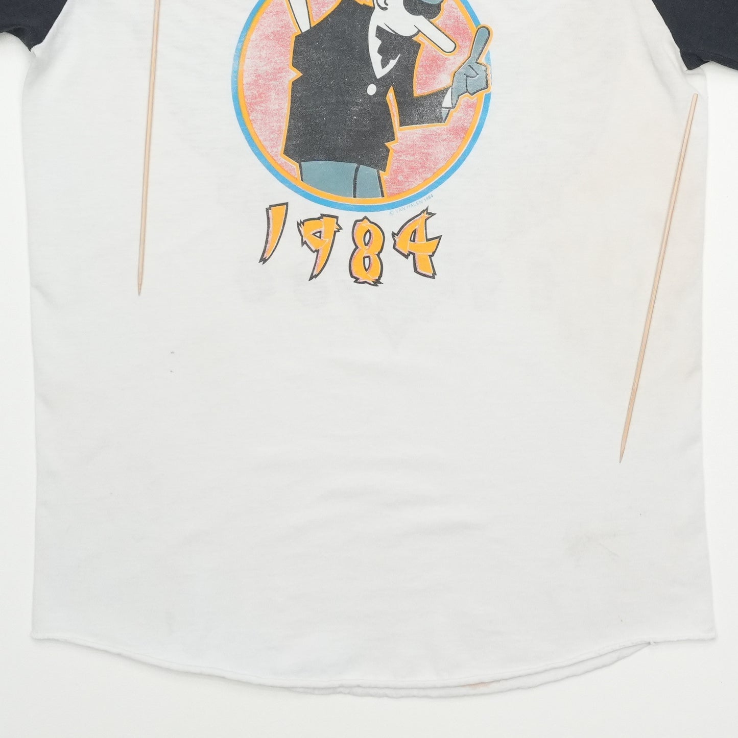1984 Van Halen Tour of the World Jersey Shirt Detail 6