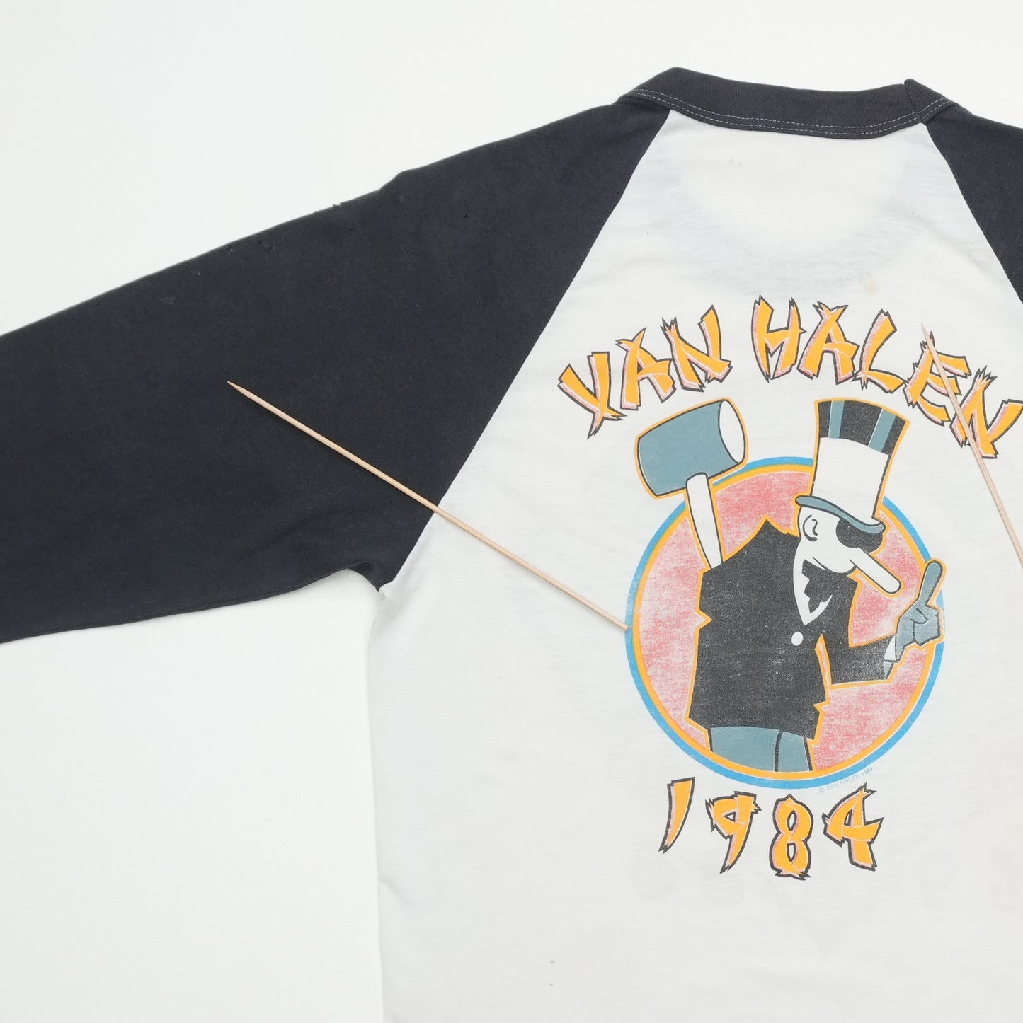 1984 Van Halen Tour of the World Jersey Shirt Detail 7