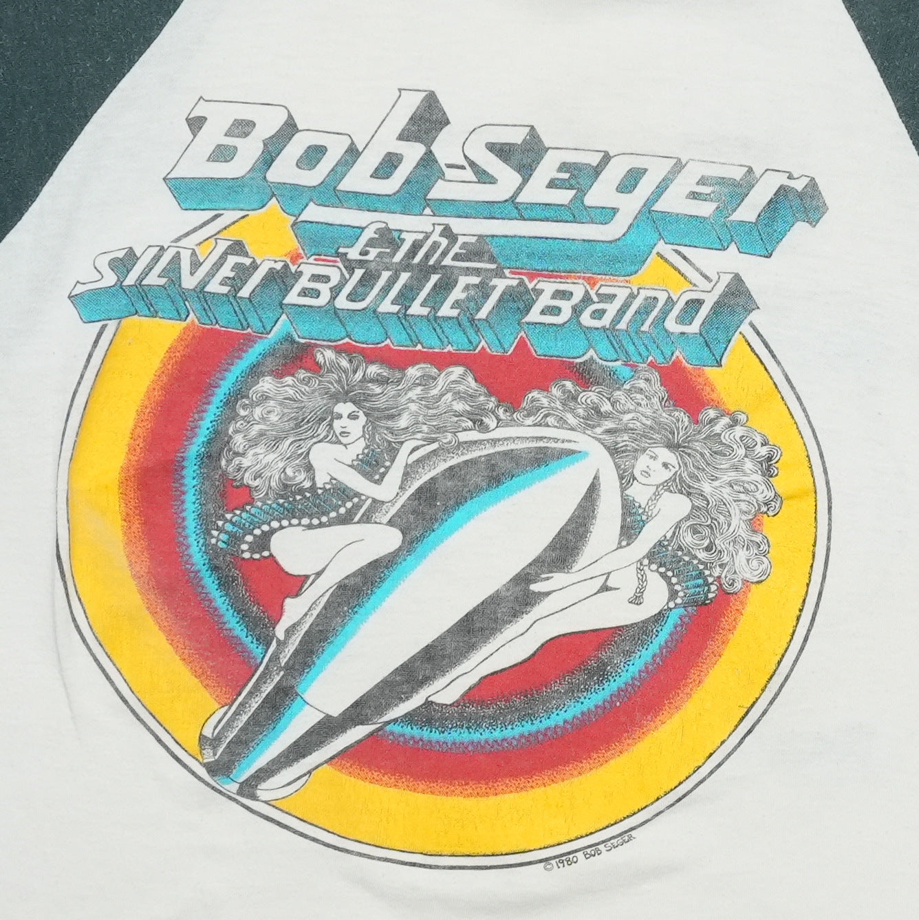 1980 Bob Seger & The Silver Bullet Band Jersey Tour Shirt Detail 1