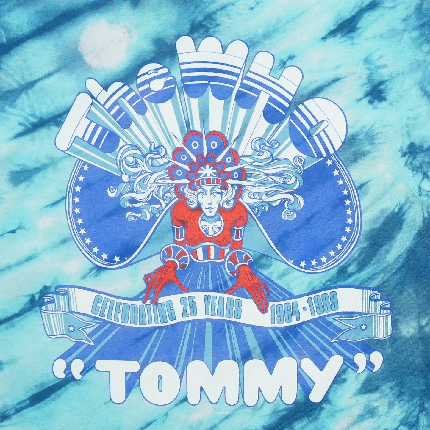 1989 The Who Tommy Tie Dye Shirt Detail 2