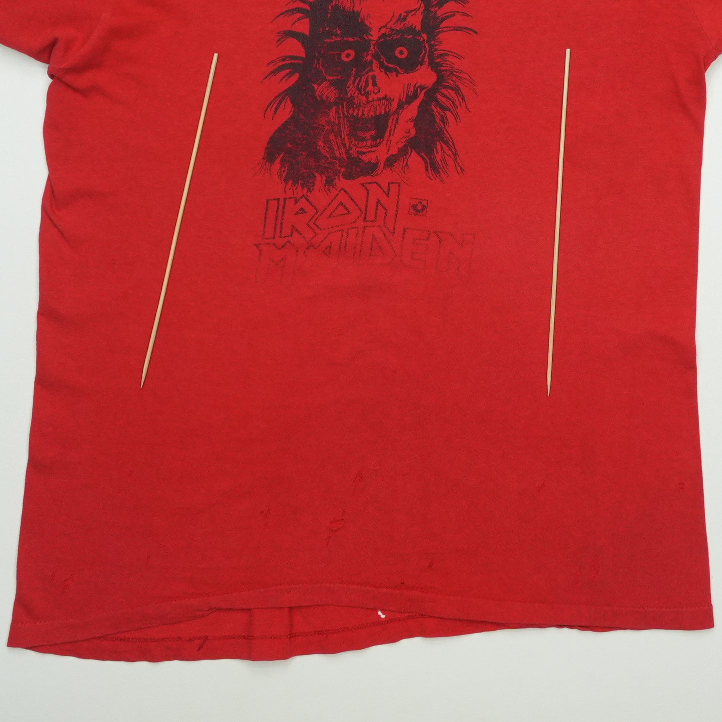 1980s Iron Maiden Boogie With Eddie Shirt Detail 2
