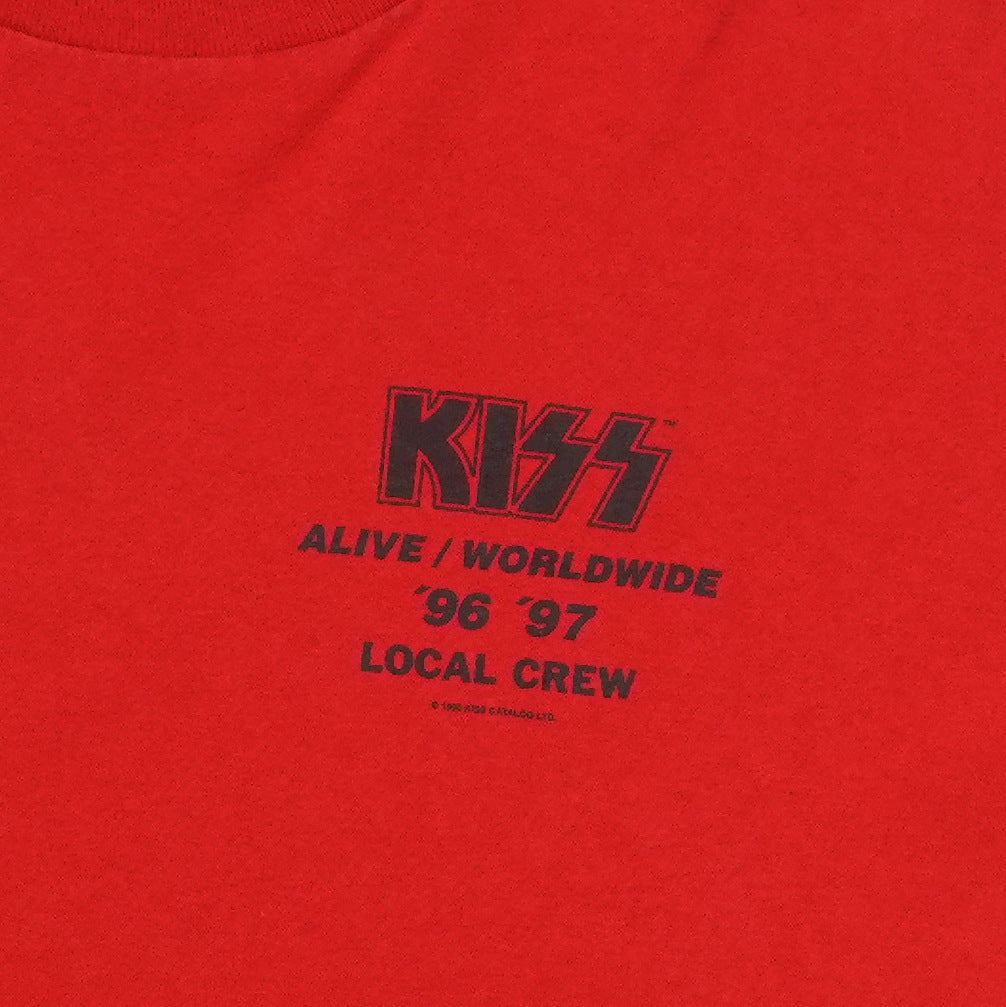 1996 KISS Alive Worldwide Local Crew Shirt Detail 4