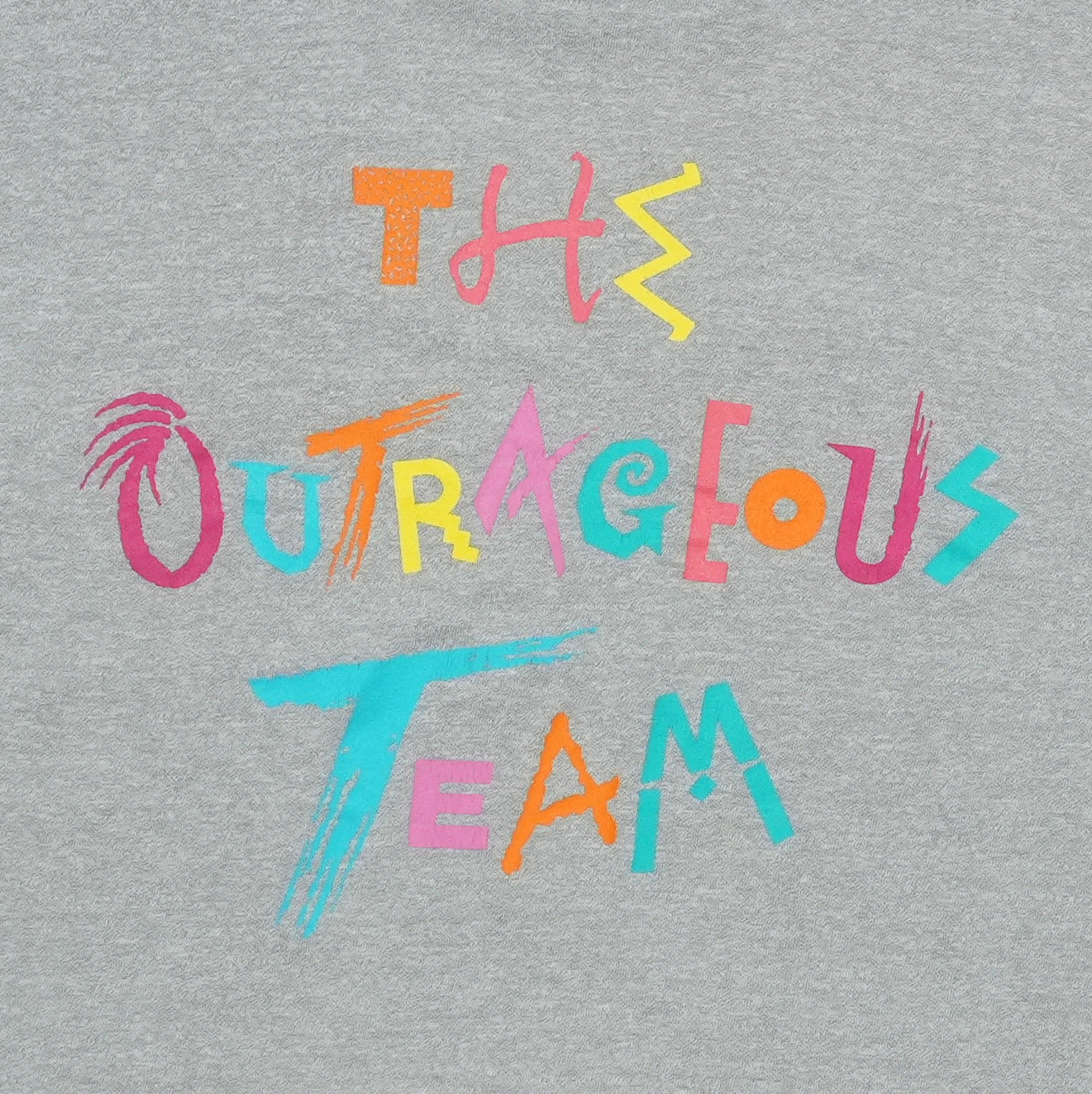 1986 Cyndi Lauper The Outrageous Team Shirt Detail 4