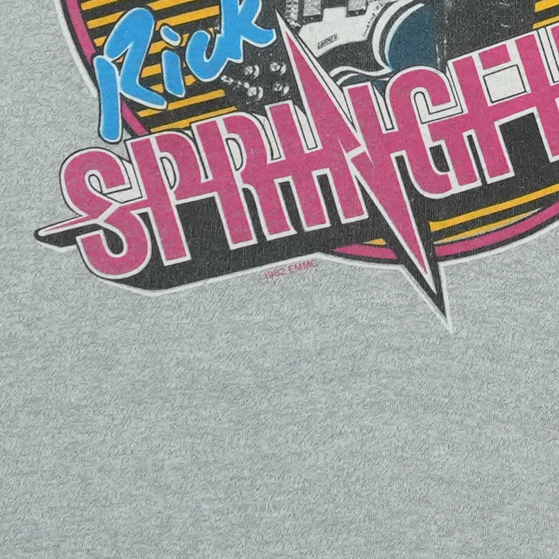 1980s Rick Springfield Sweat For Success Tour Shirt Detail 3