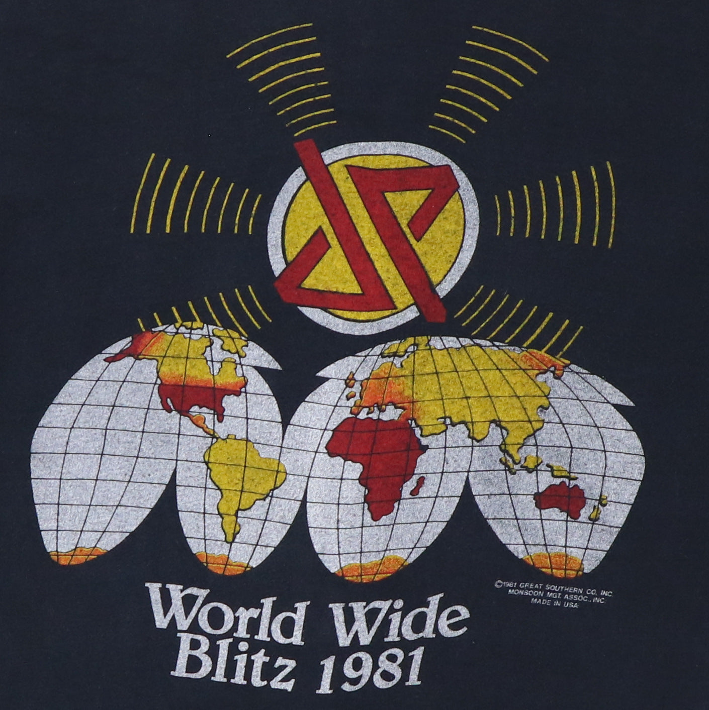 1981 Judas Priest Point Of Entry Tour Shirt