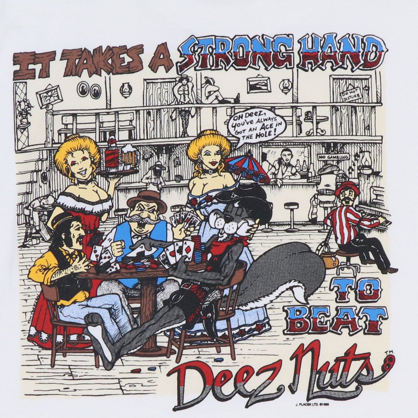 1995 Deez Nuts Five Card And A Stud Shirt