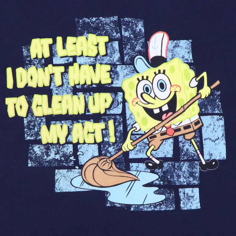2001 Spongebob Squarepants Clean Up My Act Shirt
