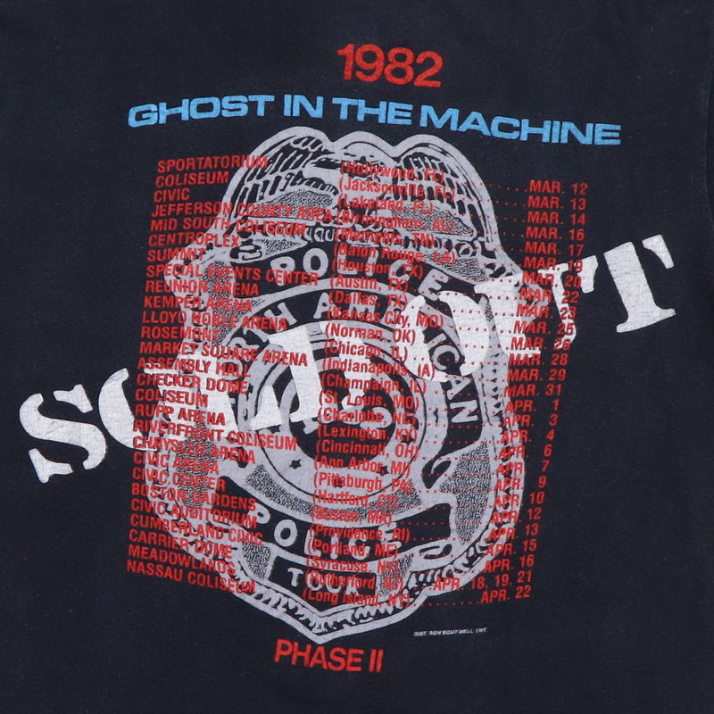 1982 The Police Ghost In The Machine Tour Shirt