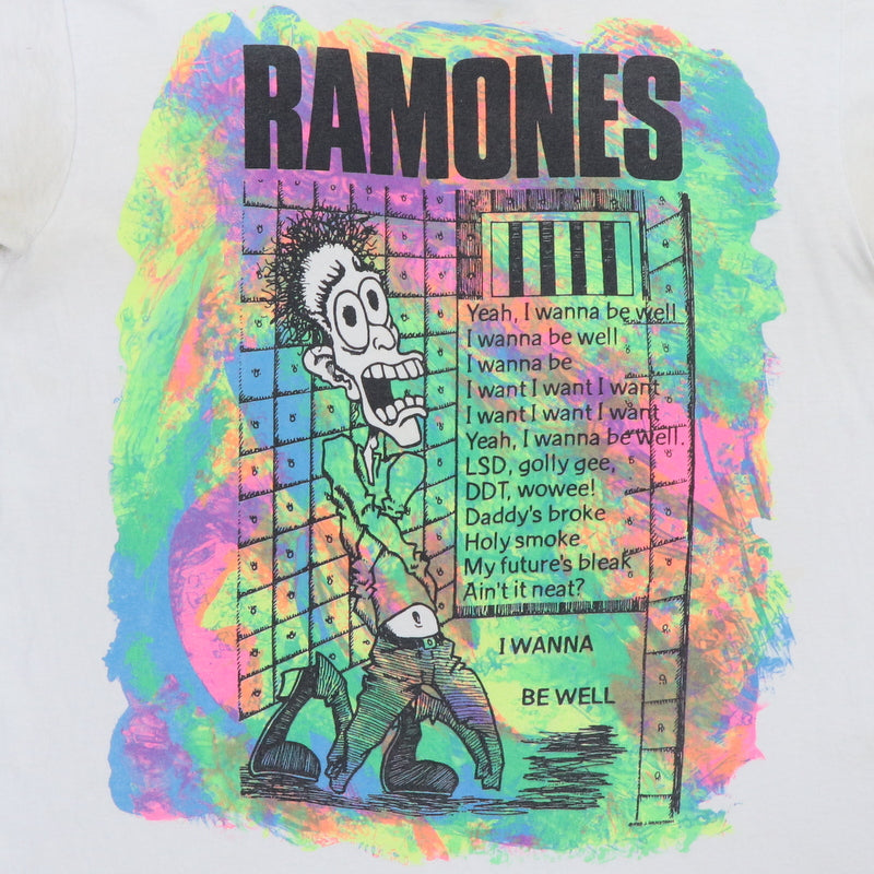 1990 Ramones I Wanna Be Well Escape From New York Tour Shirt