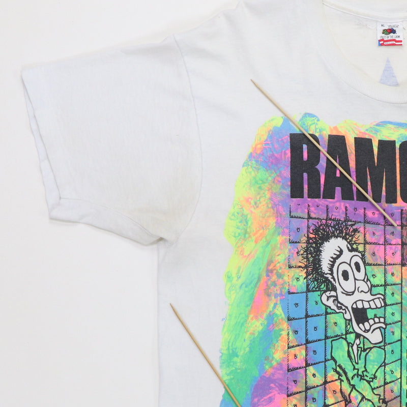 1990 Ramones I Wanna Be Well Escape From New York Tour Shirt