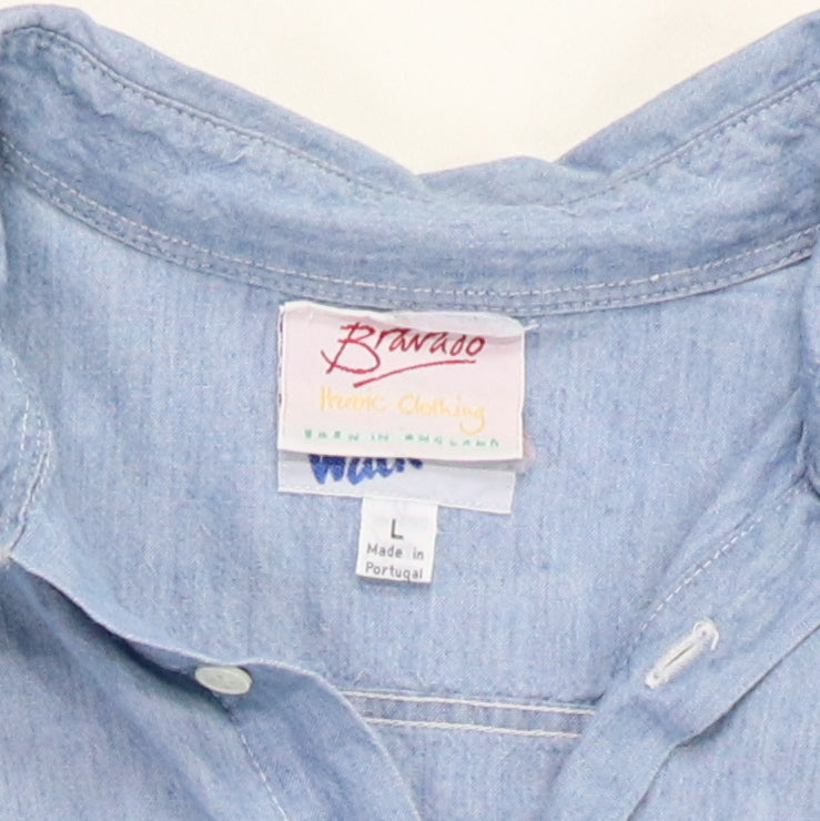 1990s U2 Live Denim Button Up Shirt