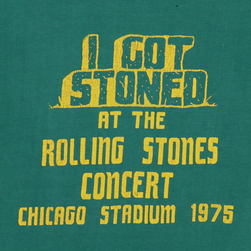 1975 Rolling Stones I Got Stoned Chicago Concert Shirt