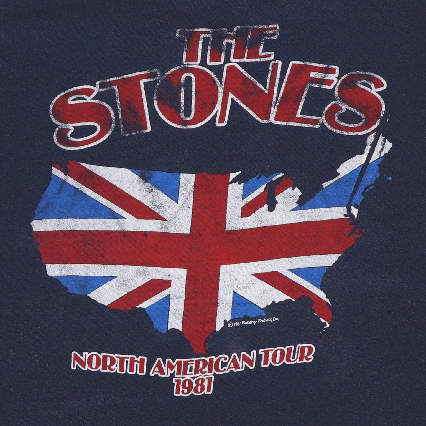1981 Rolling Stones North American Tour Shirt