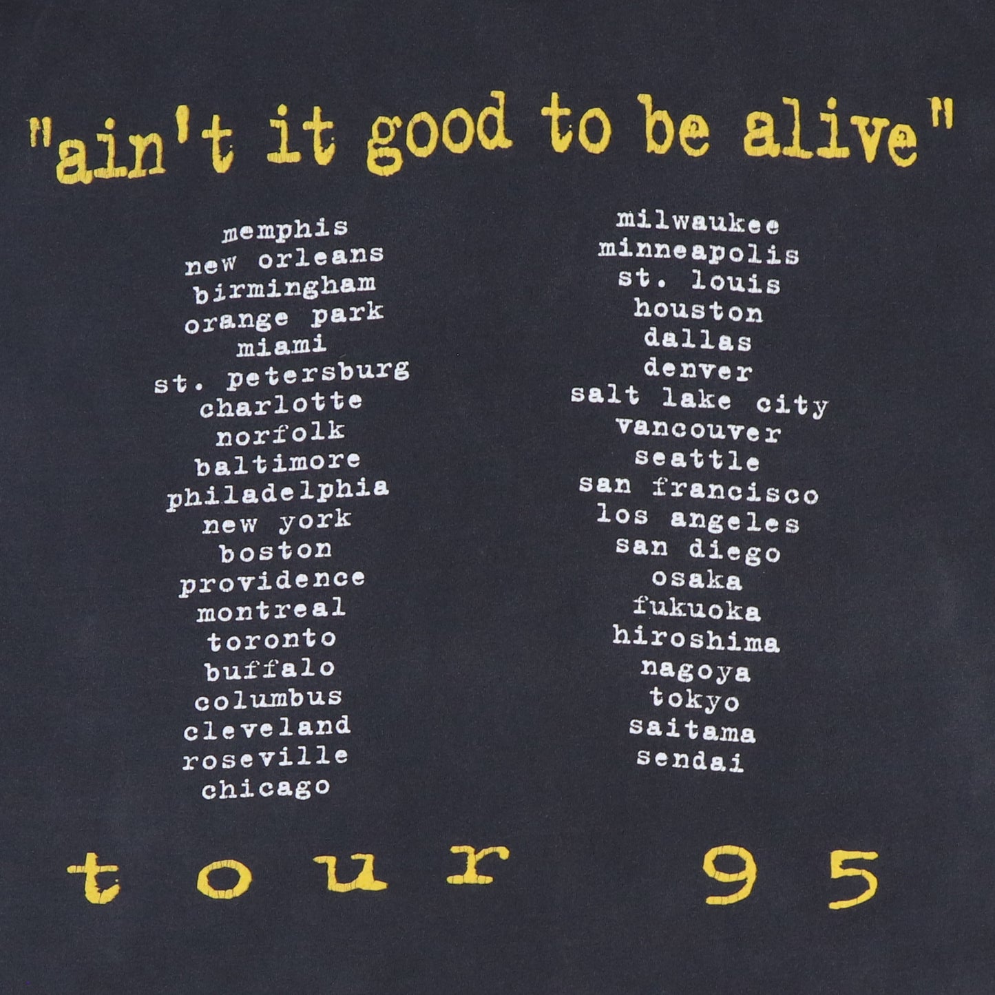 1995 Slash's Snakepit Tour Shirt