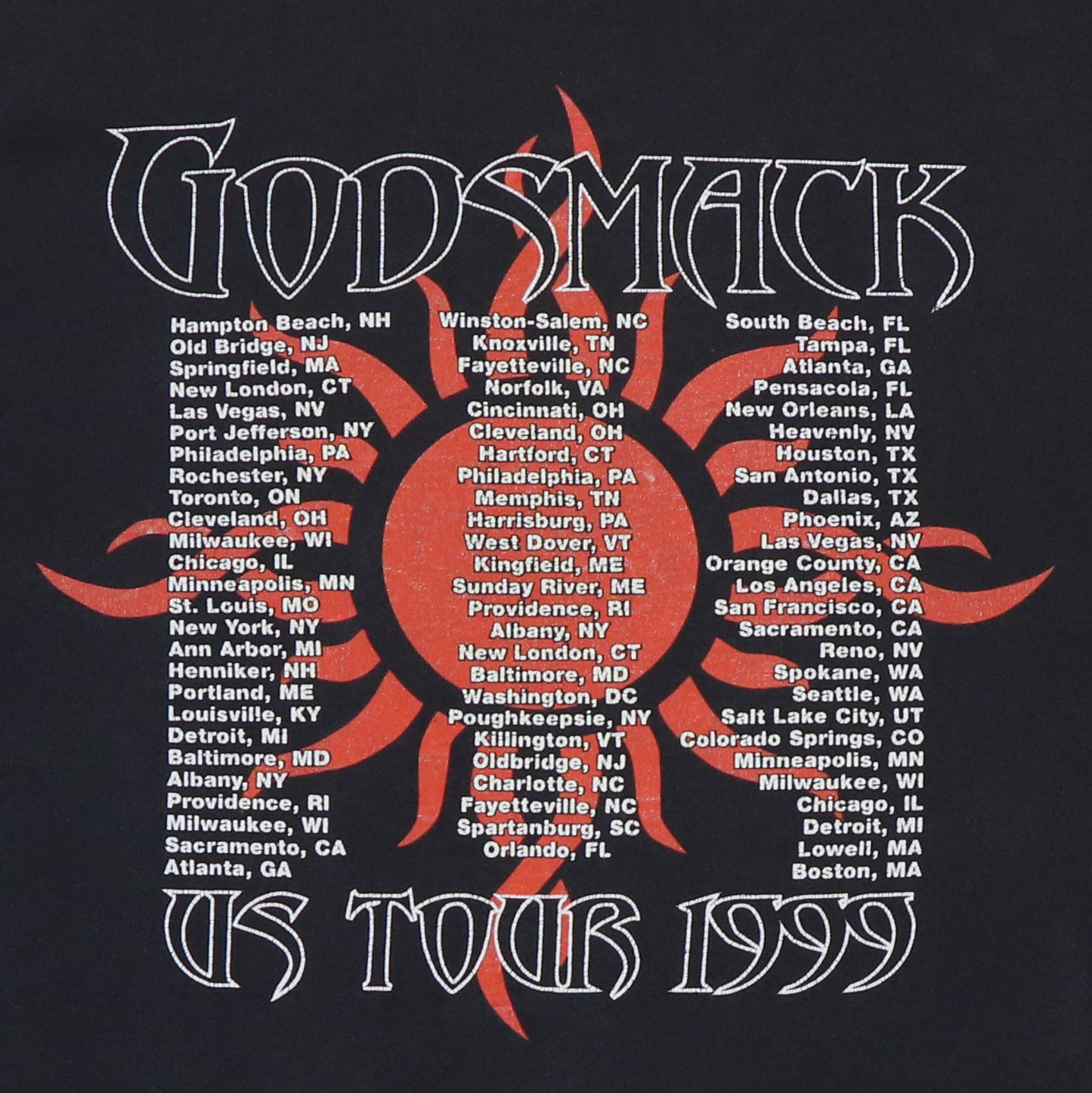 1999 Godsmack US Tour Long Sleeve Shirt