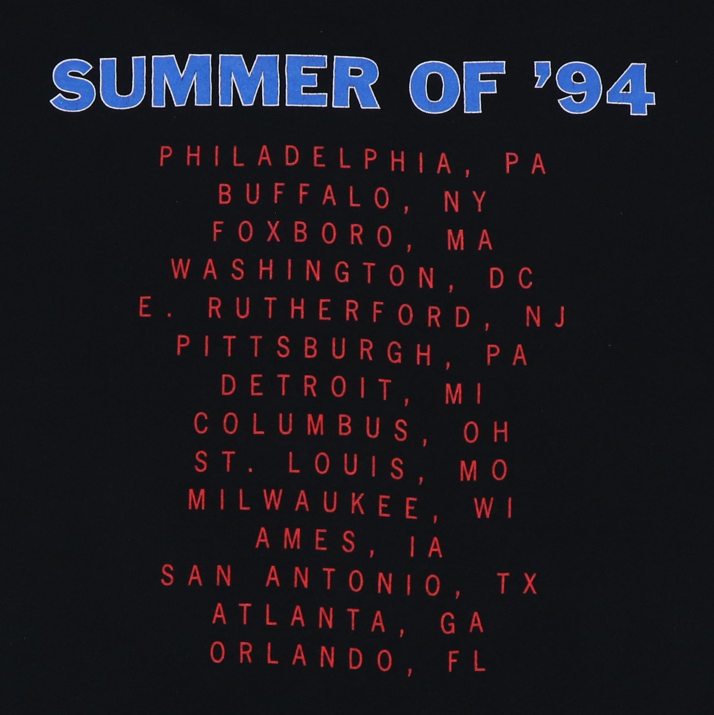 1994 Billy Joel Elton John Tour Shirt