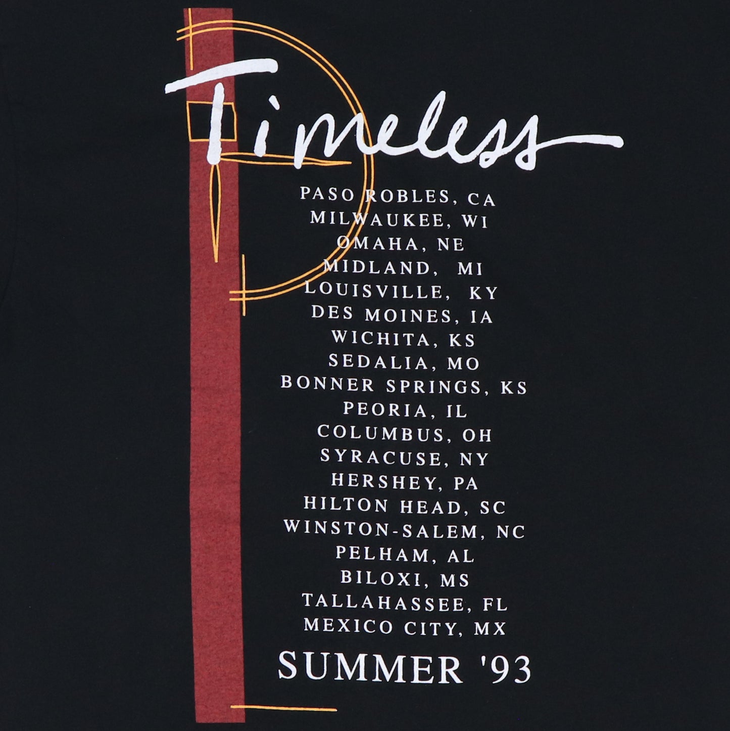 1993 Michael Bolton Timeless Tour Shirt