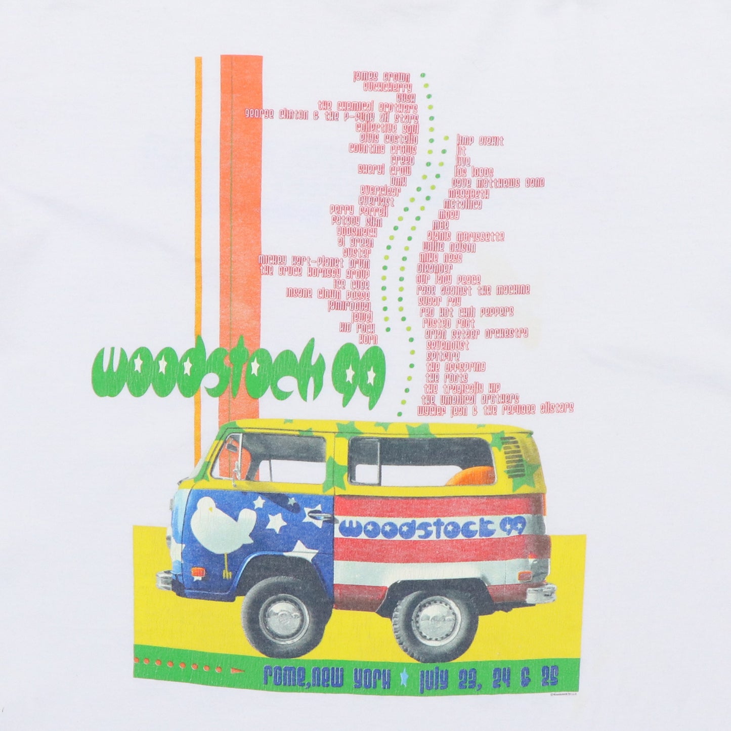 1999 Woodstock Music Festival Shirt