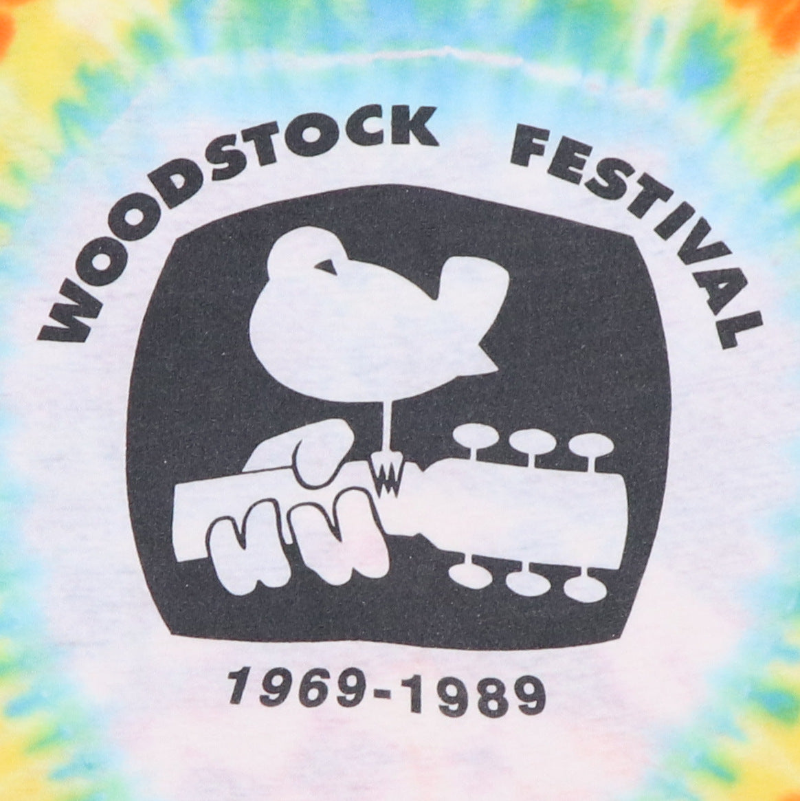 1989 Woodstock Festival 20th Anniversary Tie Dye Shirt