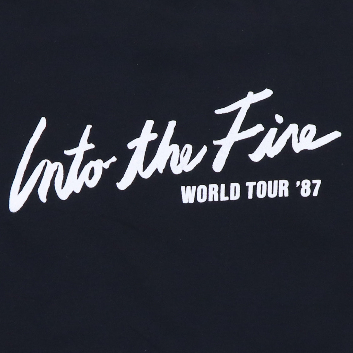 1987 Bryan Adams Into The Fire World Tour Shirt