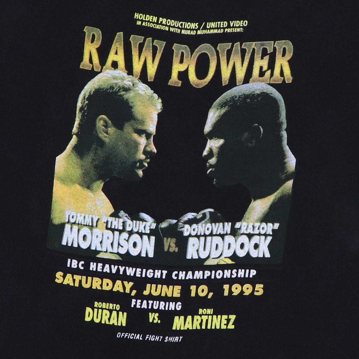 1995 Tommy Morrison Donnovon Ruddock Shirt