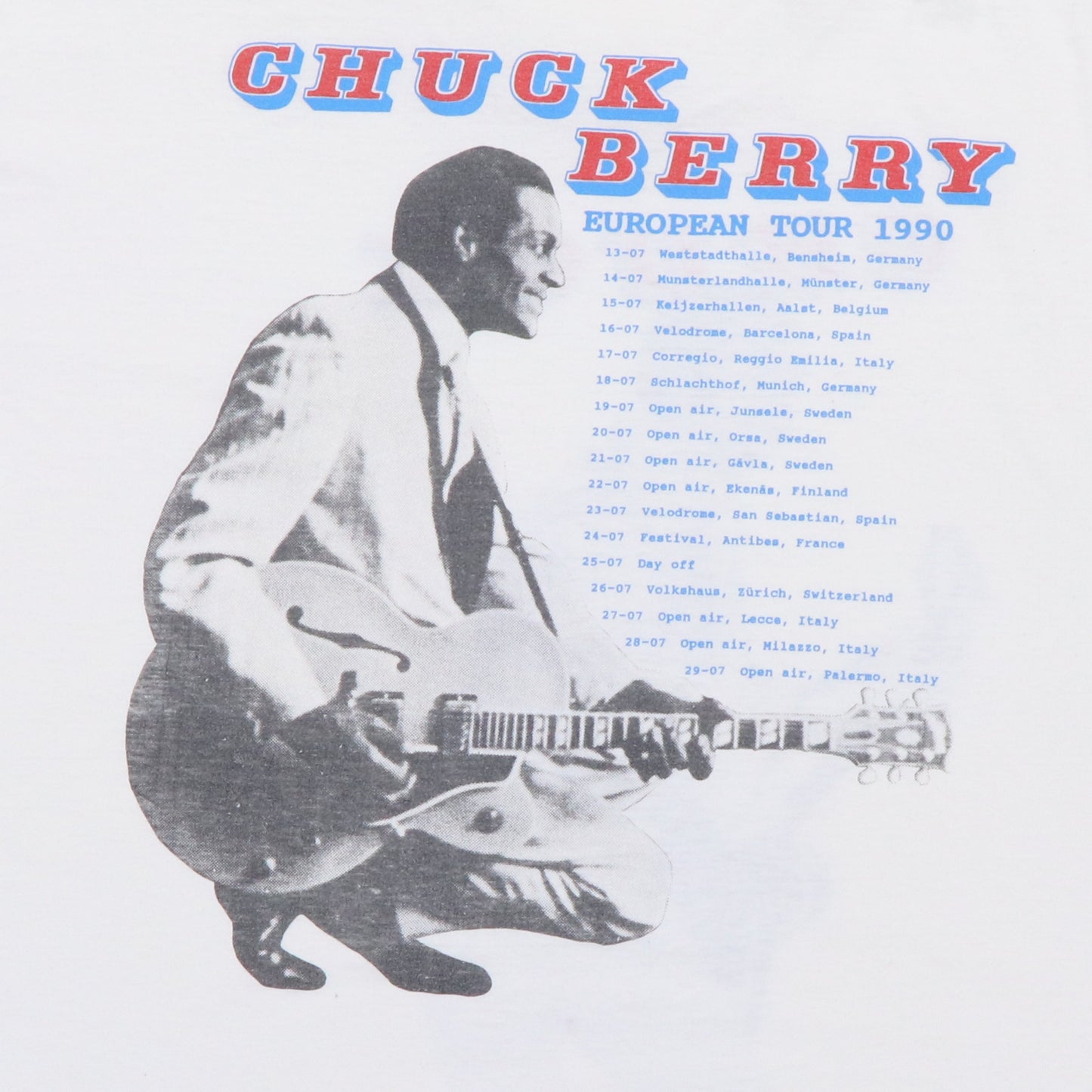 1990 Chuck Berry European Tour Shirt