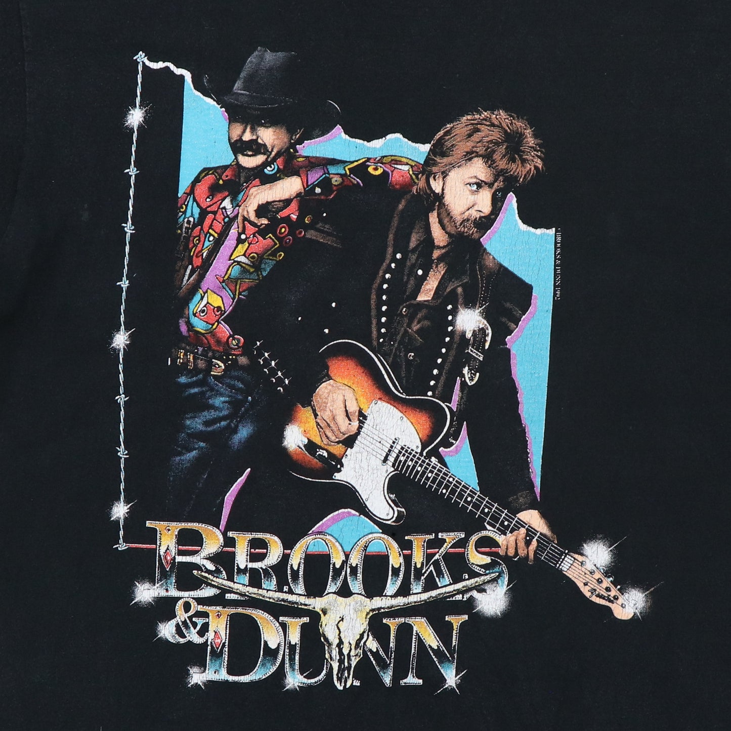 1992 Brooks & Dunn Trail Drive Tour Shirt