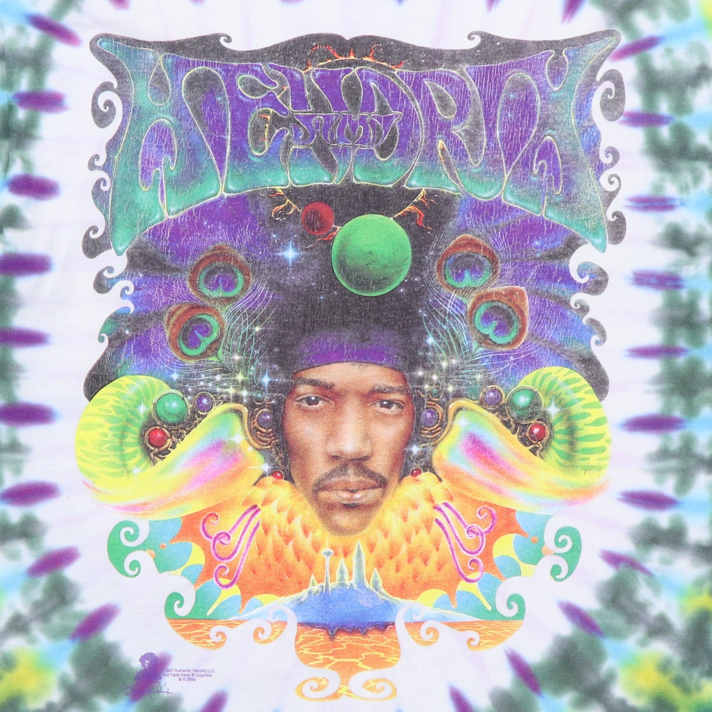 1997 Jimi Hendrix Tie Dye Shirt