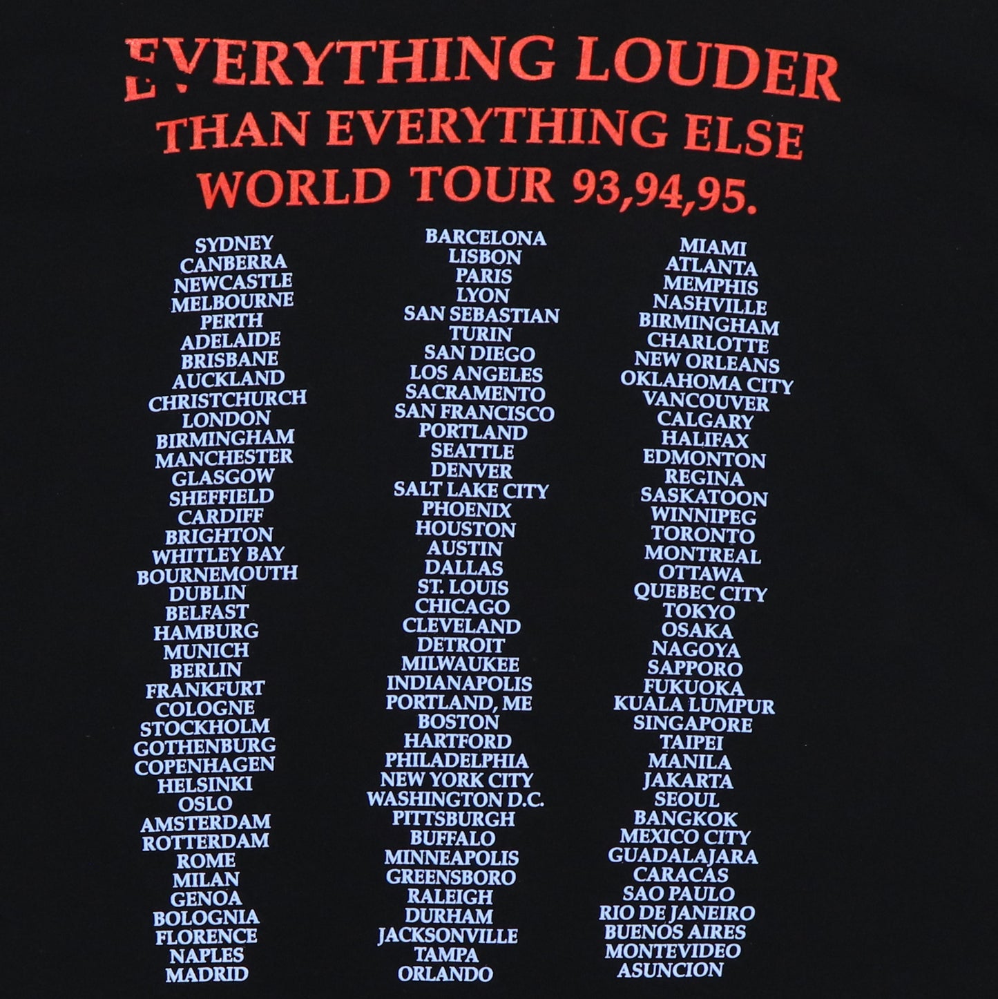 1994 Meat Loaf Louder Than Everything Else Tour shirt
