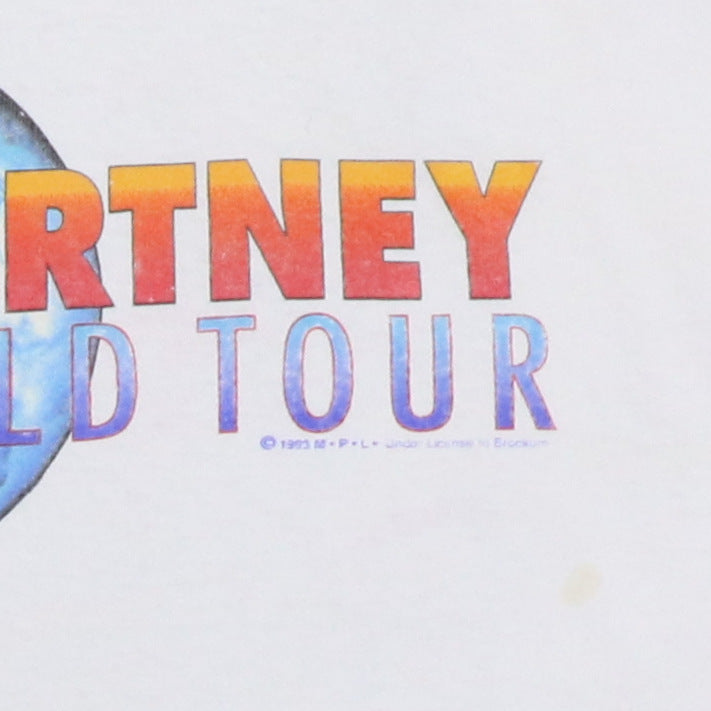 1993 Paul McCartney The New World Tour Shirt