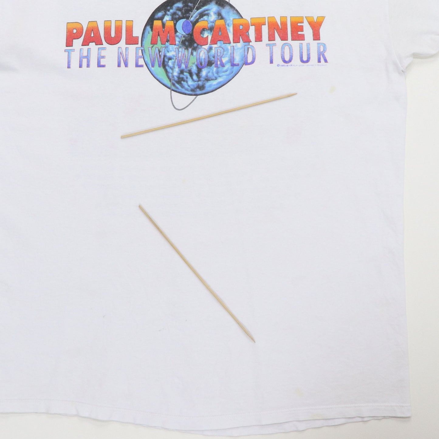1993 Paul McCartney The New World Tour Shirt