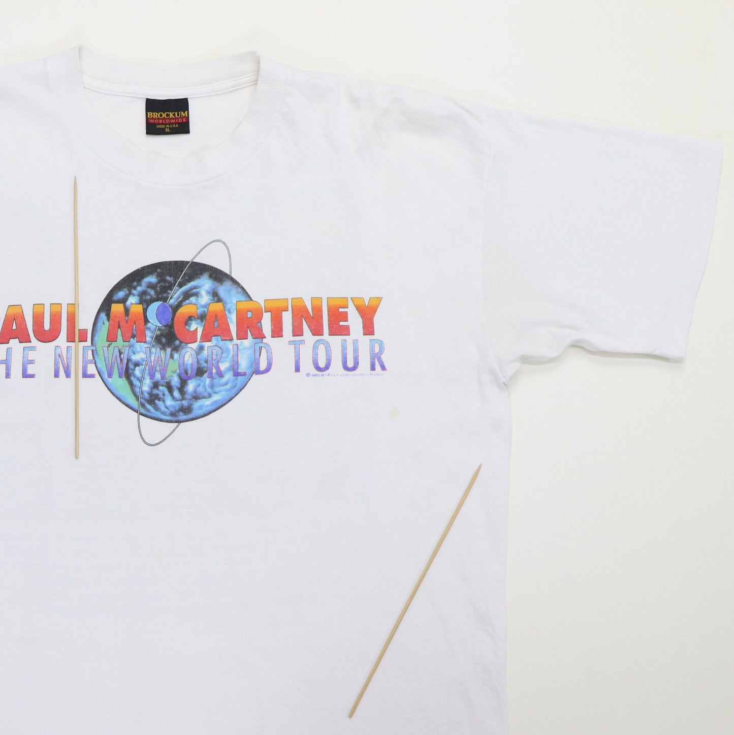 1993 Paul McCartney The New World Tour Shirt
