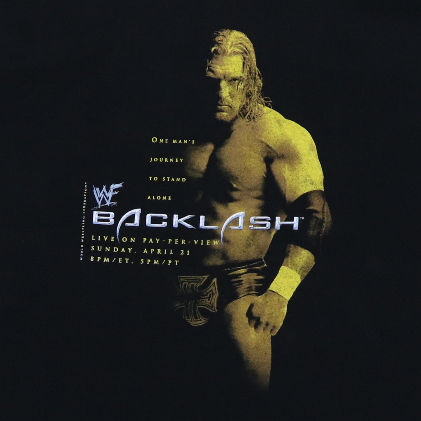 2002 Blacklash Triple H WWF Shirt