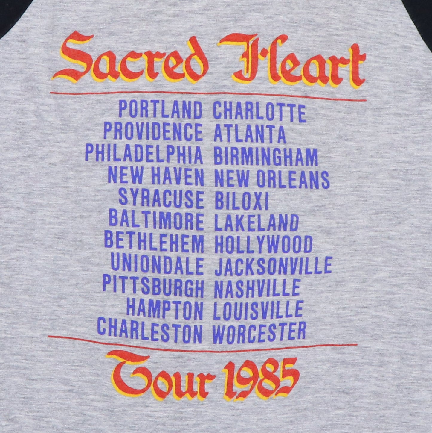 1985 Dio Scared Heart Tour Jersey Shirt