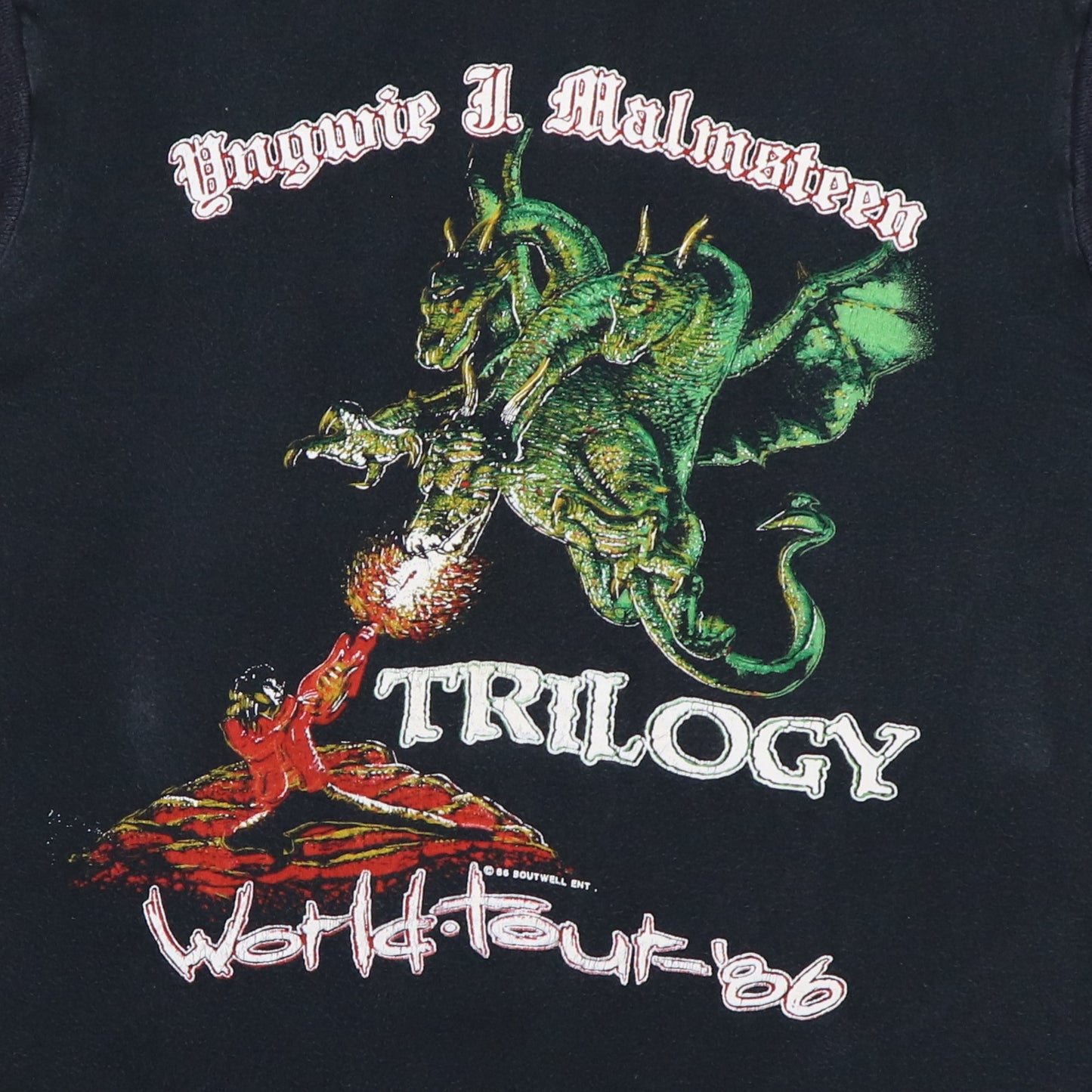 1986 Yangwie Malmsteen World Tour Sleeveless Shirt