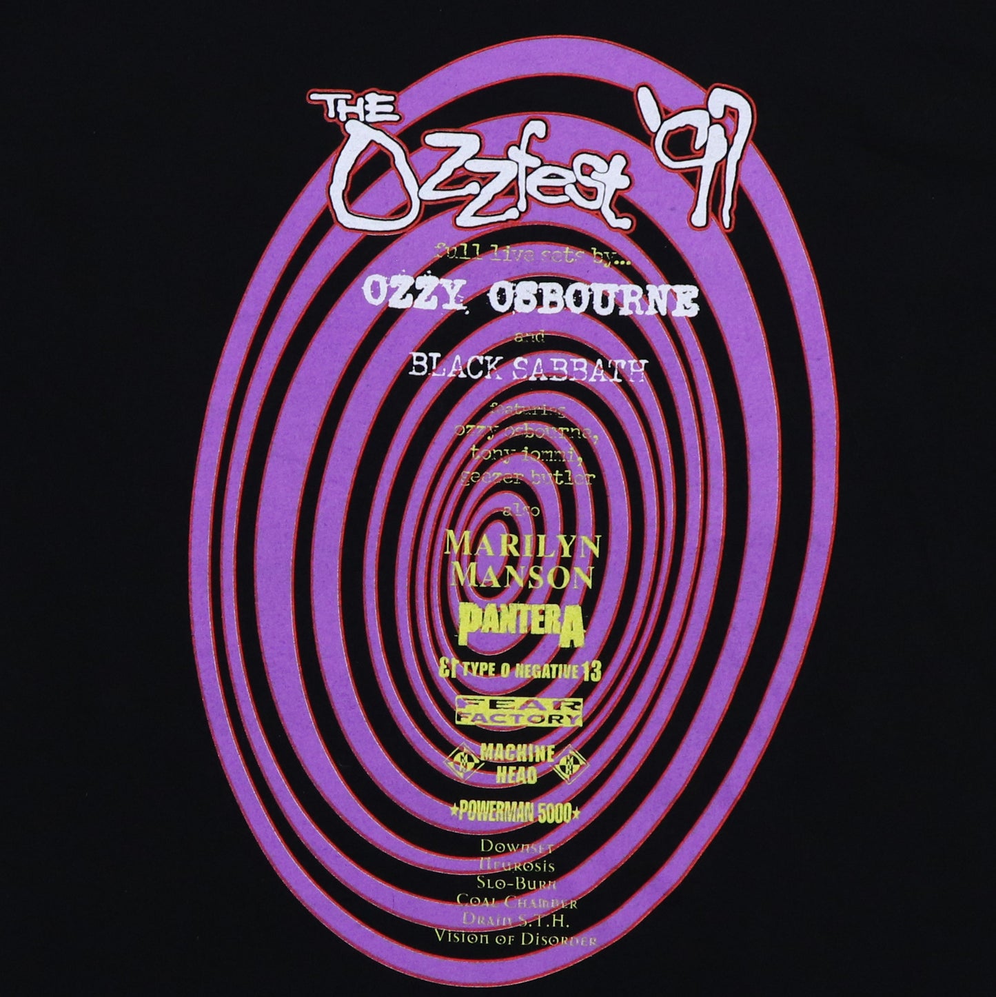 1997 Ozzfest Ozzy Osbourne Tour Shirt