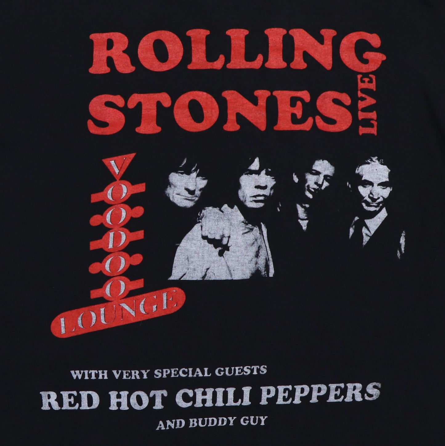 1994 Rolling Stones Red Hot Chili Peppers Tour Shirt