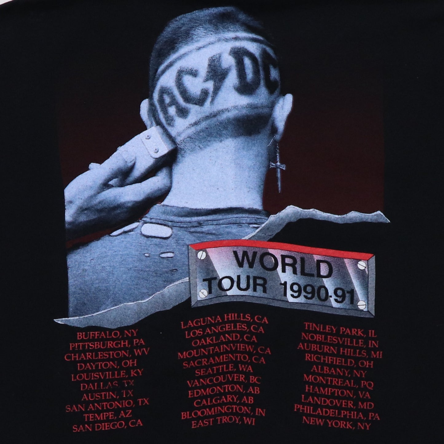 1990 ACDC Razors Edge World Tour Shirt